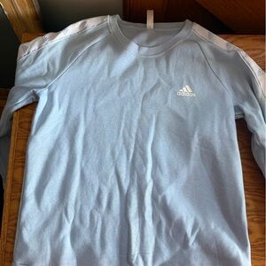 Adidas Sky Blue Crewneck Top